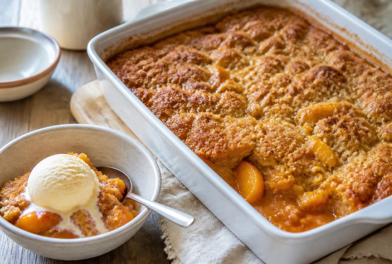 Peaches in the Promised Land Cobbler